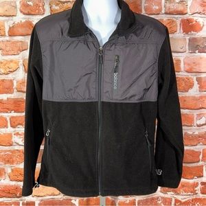New Balance Men's Two-Tone Black and Dark Gray Jacket